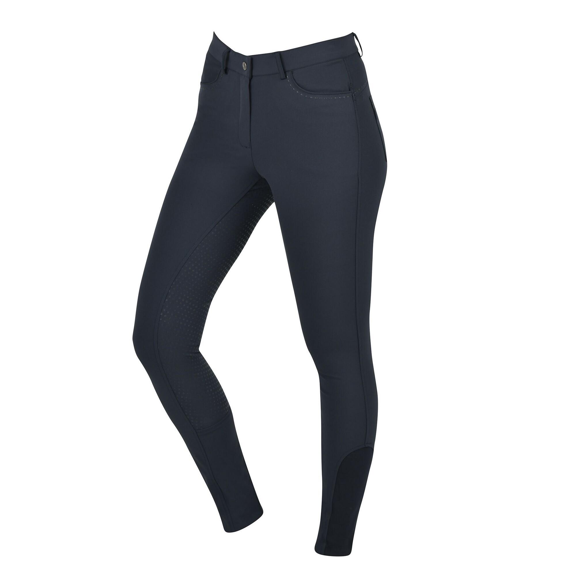 Womens/Ladies Shelby Full Seat Breeches (Ink Navy) 1/4
