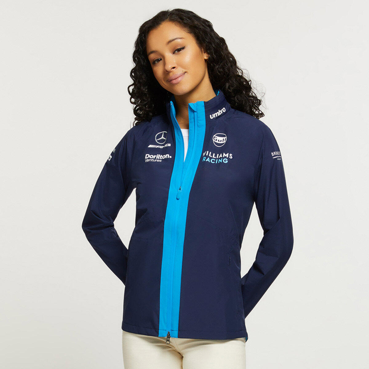 Womens/Ladies ´23 Williams Racing Performance Jacket (Peacoat/Diva Blue) 4/4