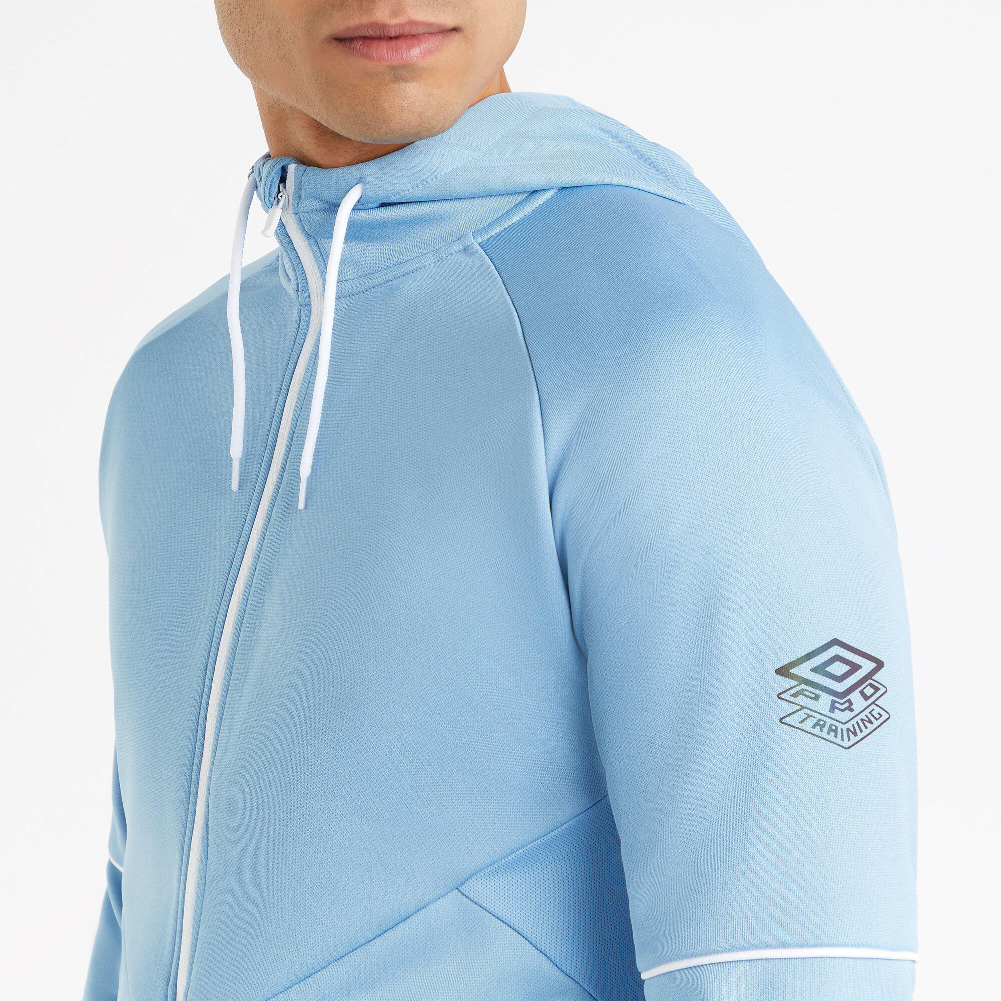 Veste À Capuche PRO TRAINING Homme (Bleu Pastel Foncé / Blanc) 4/4