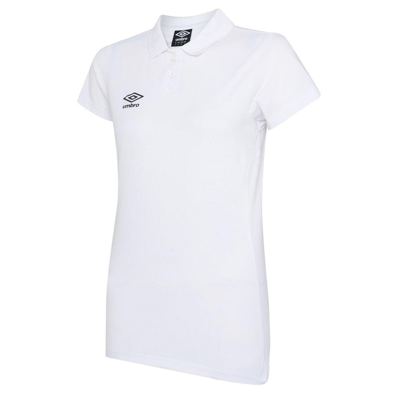 Polo CLUB ESSENTIAL Femme (Blanc / Noir)