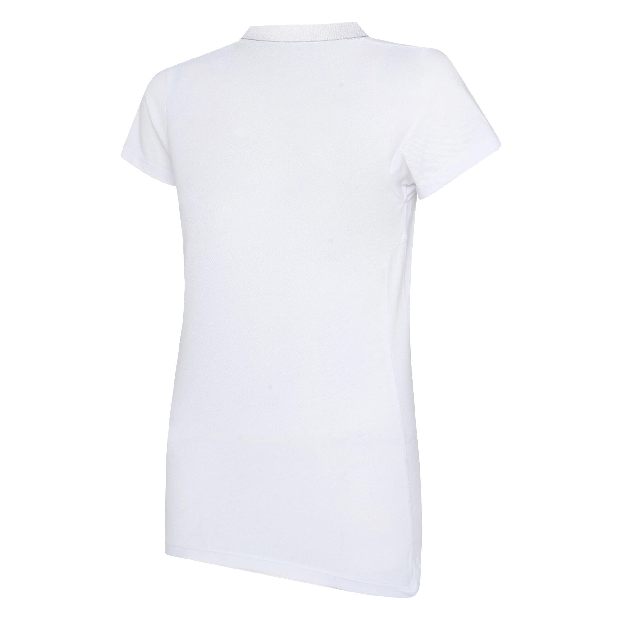 Womens/Ladies Club Essential Polo Shirt (White/Black) 2/3