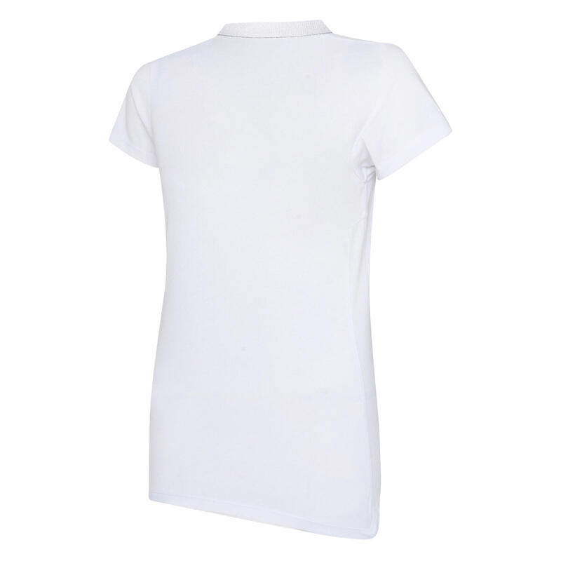 Polo CLUB ESSENTIAL Femme (Blanc / Noir)