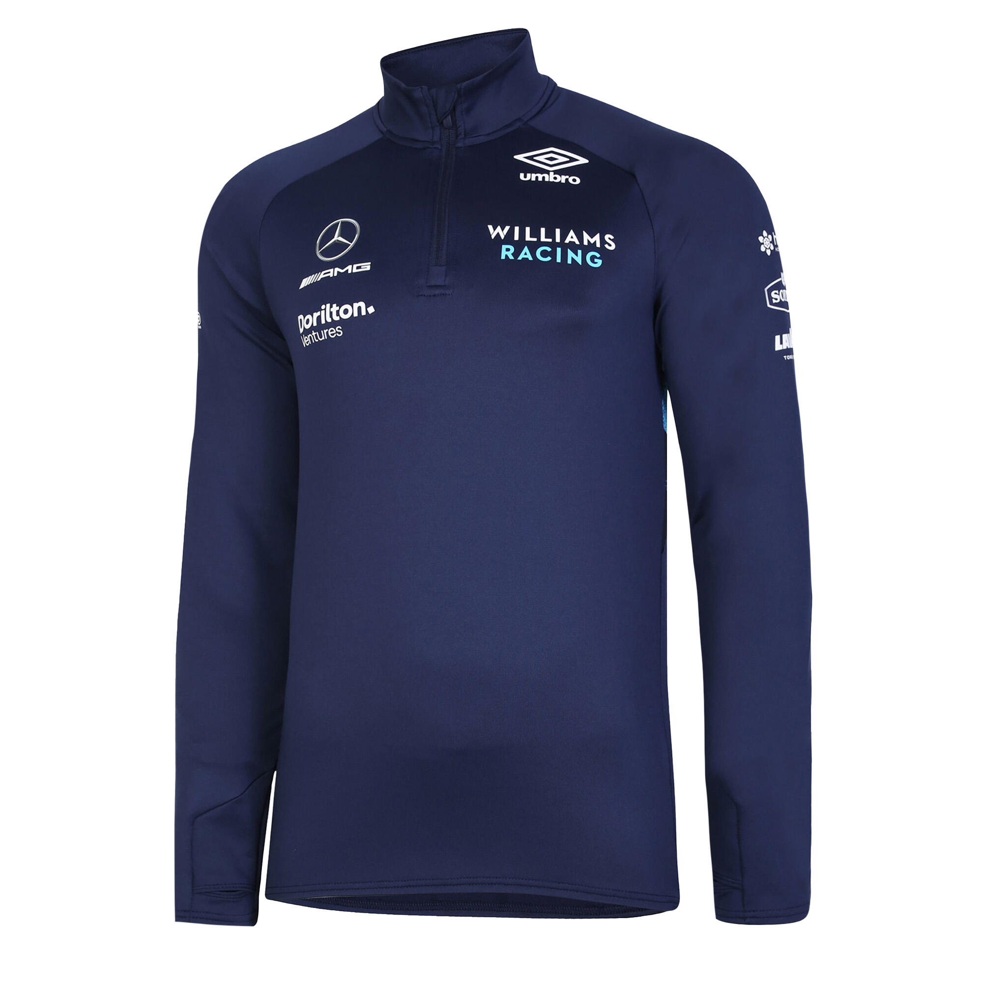 Williams Racing Mens ´22 Midlayer (Peacoat/Diva Blue) 1/4