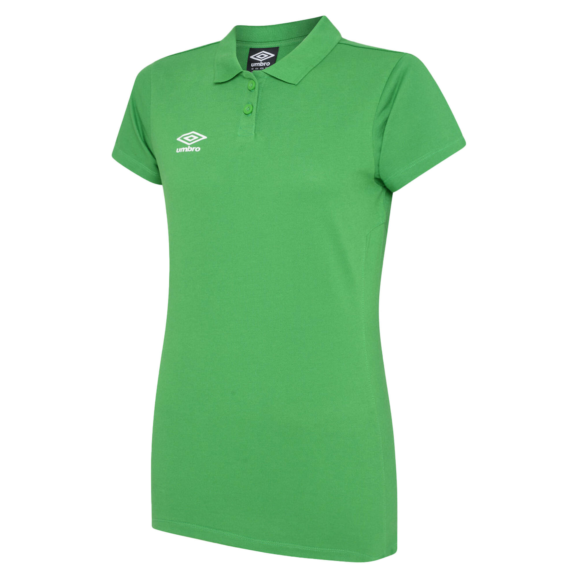 UMBRO Womens/Ladies Club Essential Polo Shirt (Emerald/White)