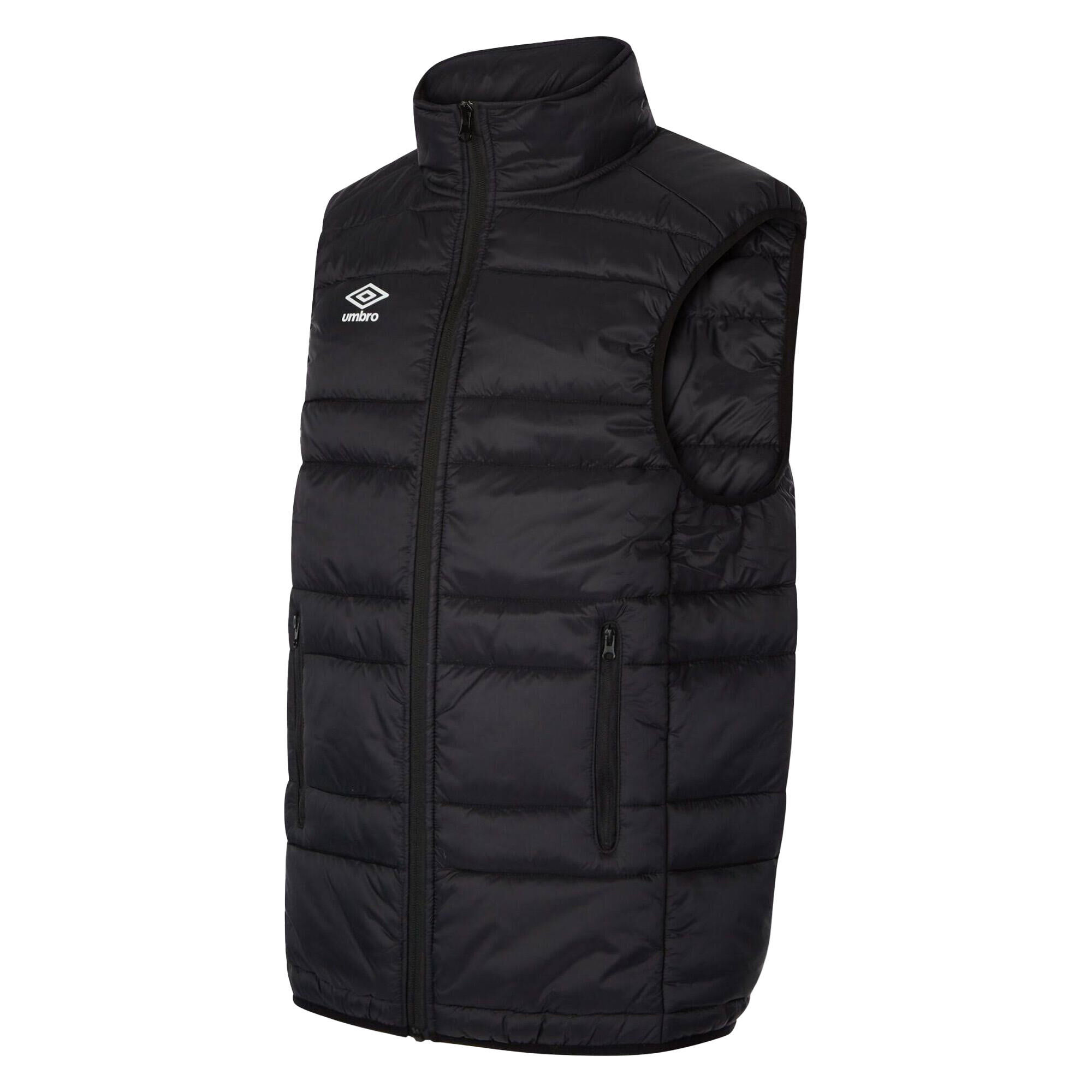 UMBRO Childrens/Kids Club Essential Gilet (Black/White)