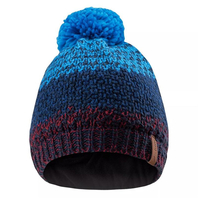 Bonnet d'hiver ISAKI (Bleu marine / Rouge sang)