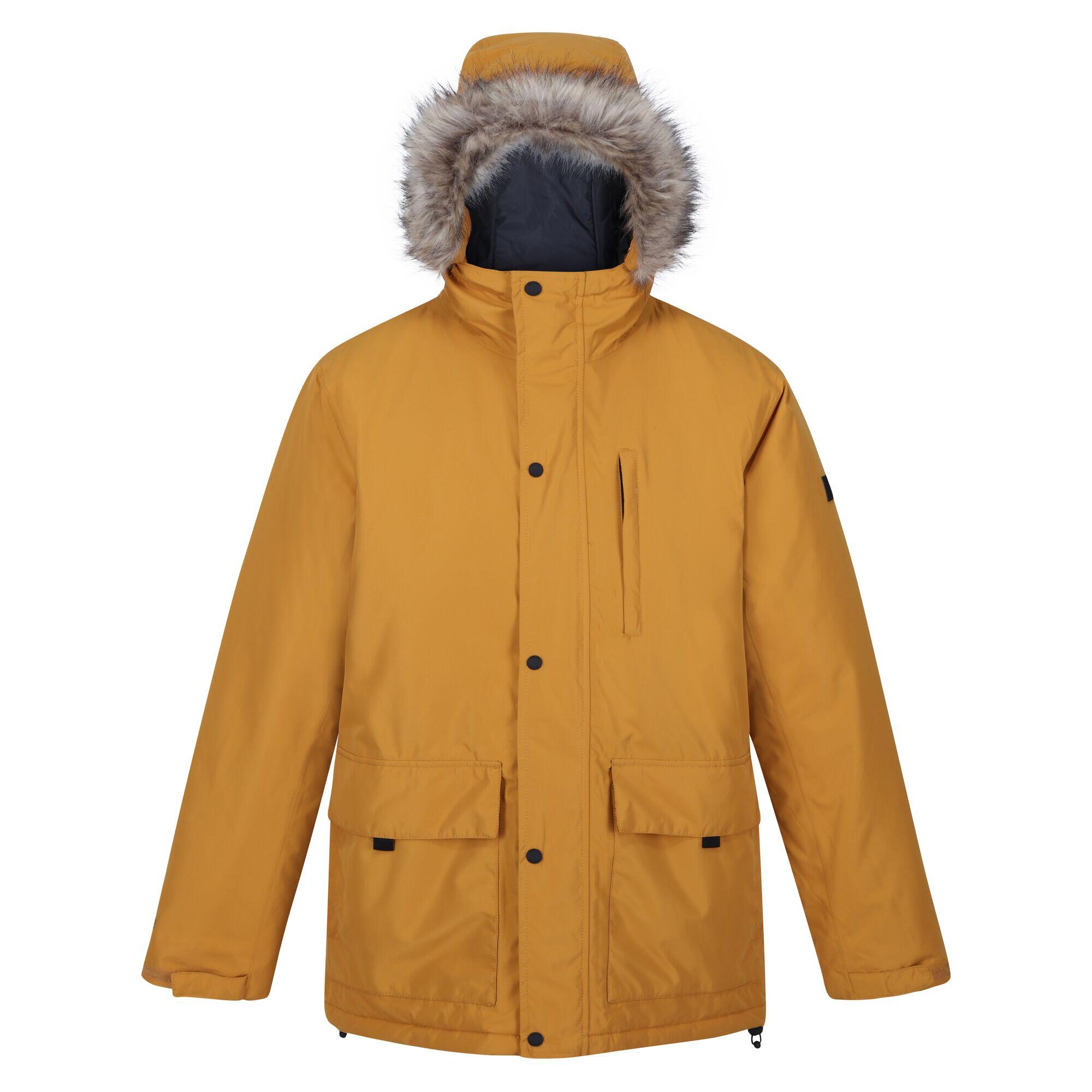 SALINGER Men's Waterproof Jacket (Dark Yellow)