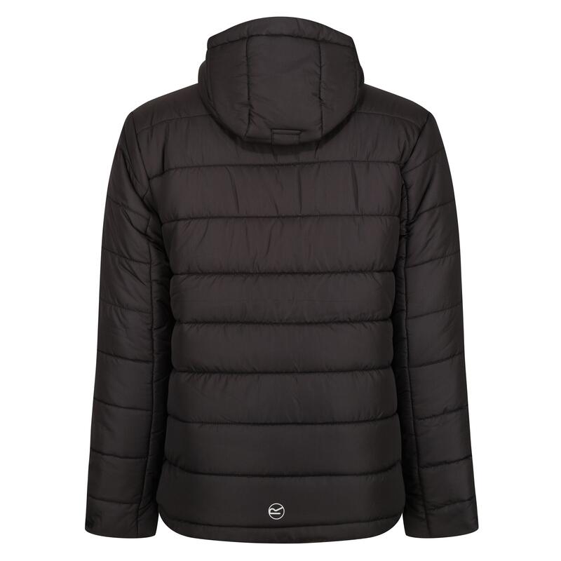 Chaqueta Acolchada Navigate de Tejido Térmico para Hombre Negro, Gris Seal