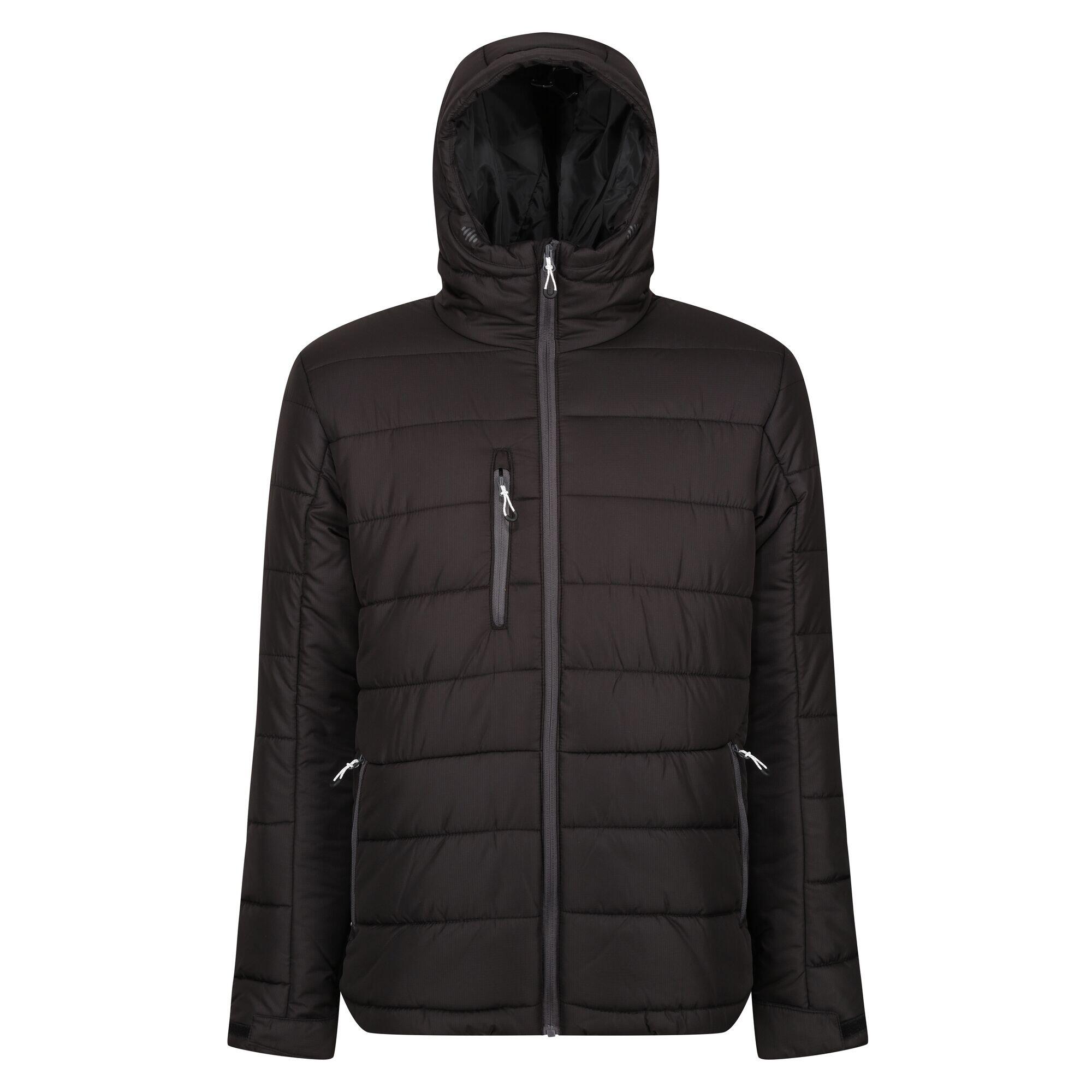 REGATTA Mens Navigate Thermal Padded Jacket (Black/Seal Grey)