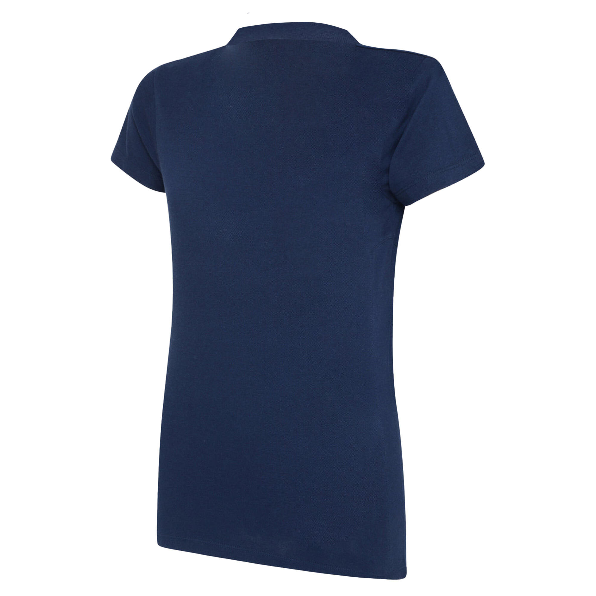 "Club Essential" Poloshirt für Damen Dunkel-Marineblau/Weiß 2/3