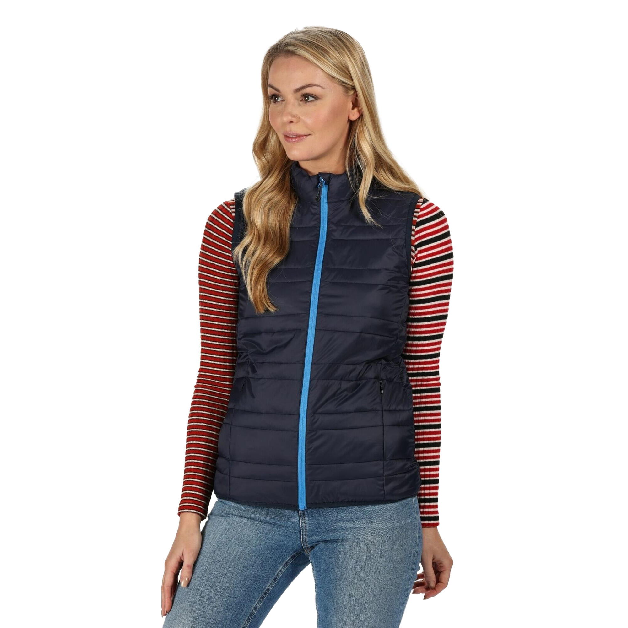 Professional Ladies/Womens Firedown Insulated Bodywarmer (Navy/French Blue) 3/5