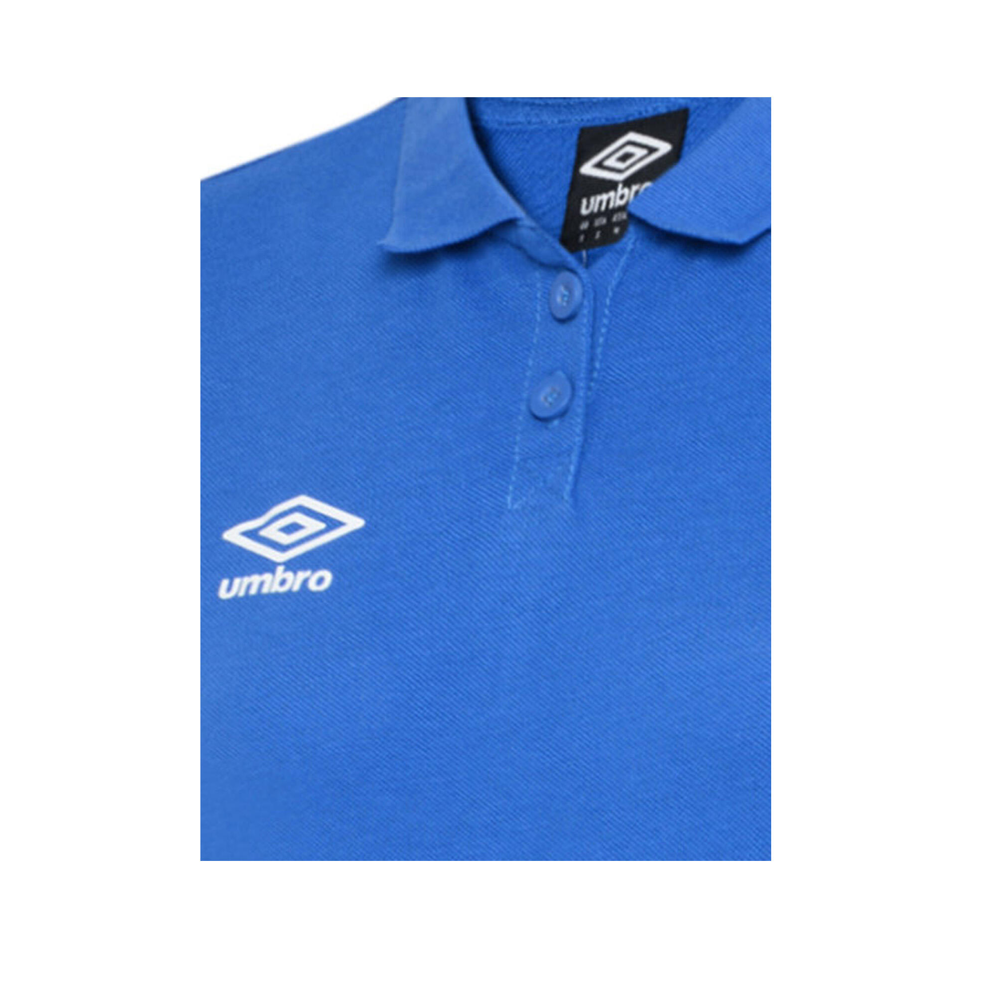 Womens/Ladies Club Essential Polo Shirt (Royal Blue/White) 3/3