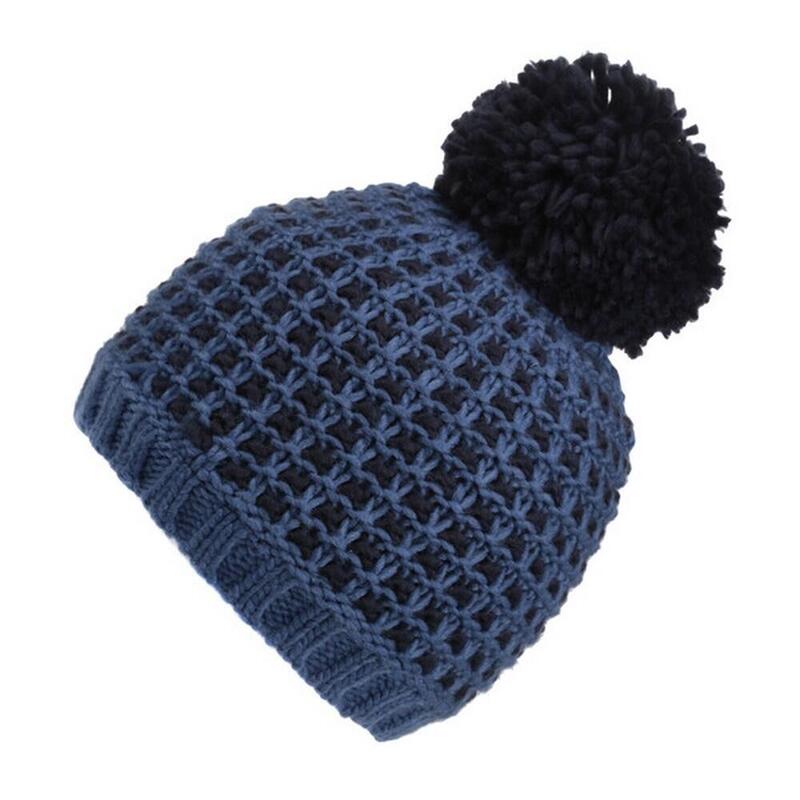 Dames Dalary Bobble muts (Leisteenblauw/Navy)