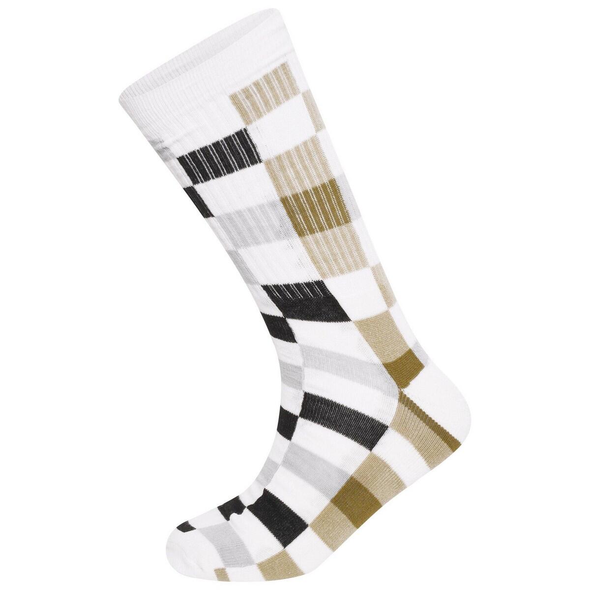 DARE 2B Unisex Adult Henry Holland Checkerboard Socks (Pack of 2) (White)