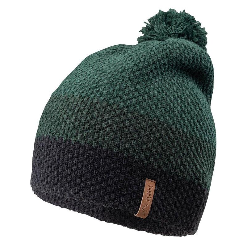 Cappello Invernale Elbrus Tomio Bellezza Nera Timpani Verdi Scarabeo (Colore)