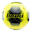 Ballon de foot CARLOS (Jaune vif / Noir)