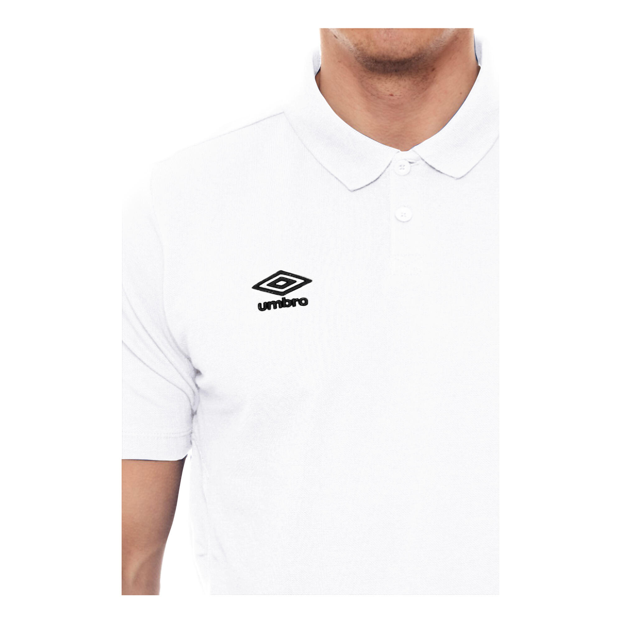 Polo ESSENTIAL Garçon (Blanc / Noir) 3/3