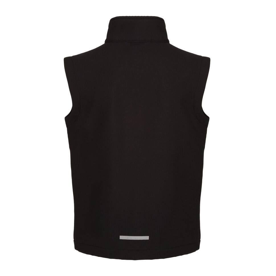 Bezrękawnik Dziecięcy Softshell Odblaskowy Materiał