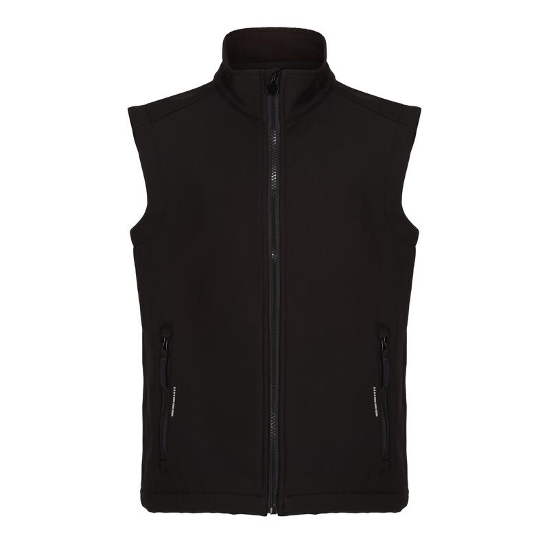 Kinder/Kids Ablaze Softshell Reflecterend Gilet (Zwart)