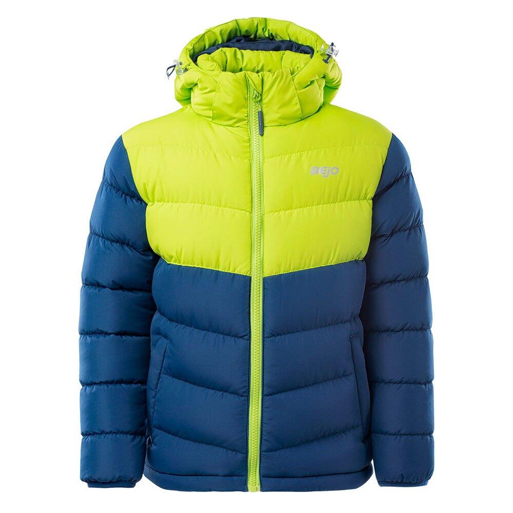 BEJO Kinder/Kinder Baldey II gewatteerd jack (Landhuisblauw/Limoengroen)