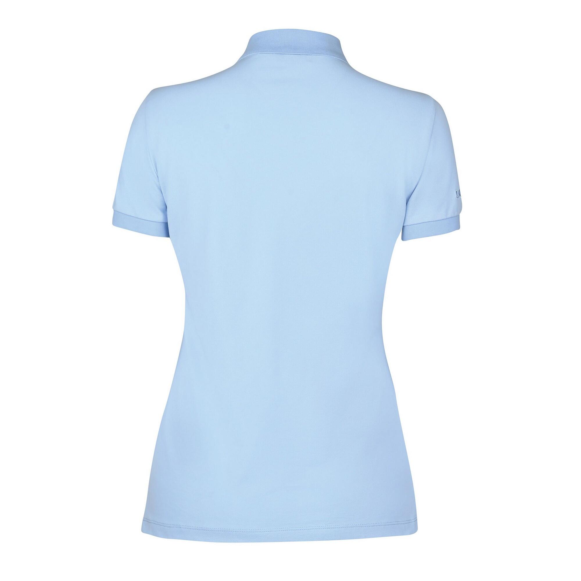 Womens/Ladies Lily Capped Sleeved Polo Shirt (Ice Blue) 2/3