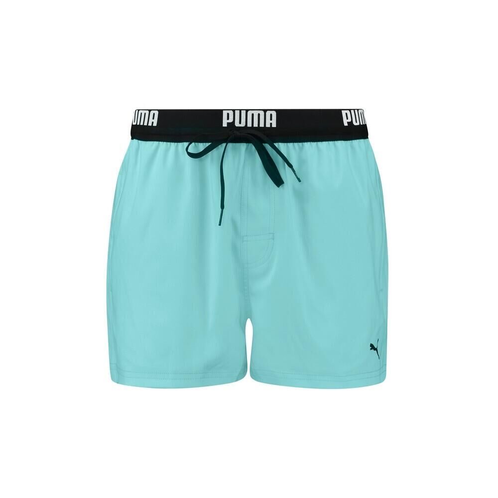 PUMA Mens Repeat Logo Swimming Shorts (Electric Mint)