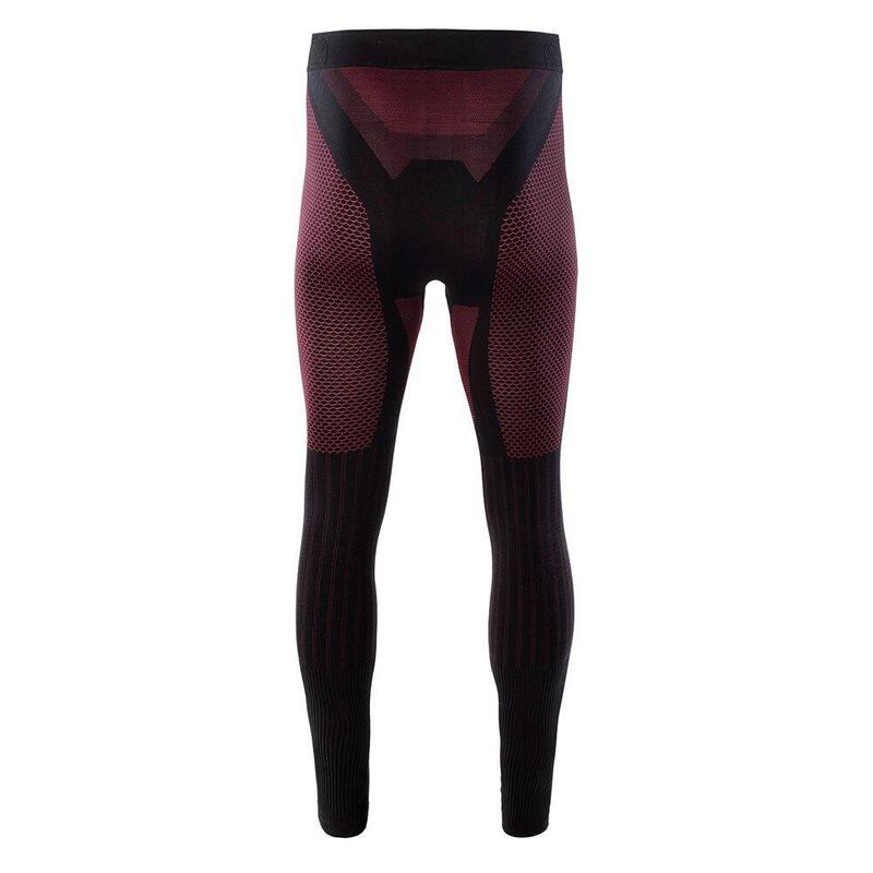 Bas thermique HINO Homme (Noir / Rouge foncé)