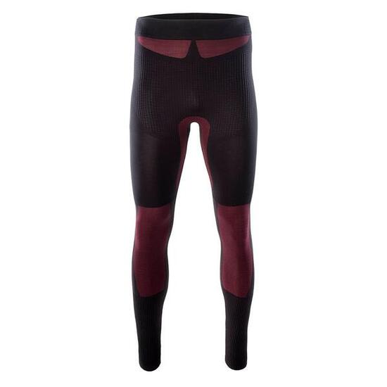 Leggins Termici Uomo Hi-Tec Hino Nero Rosso Scuro