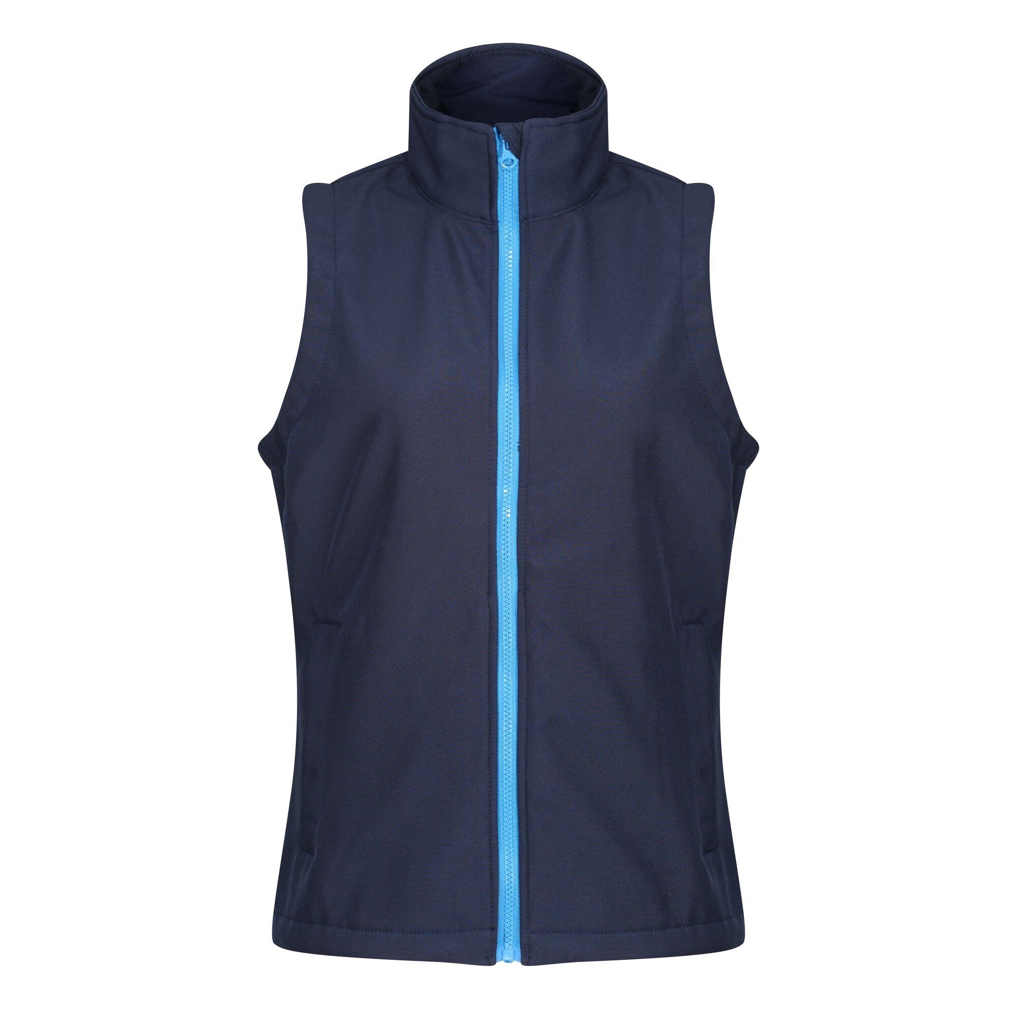 Womens/Ladies Ablaze Printable Body Warmer (Navy/French Blue) 1/5