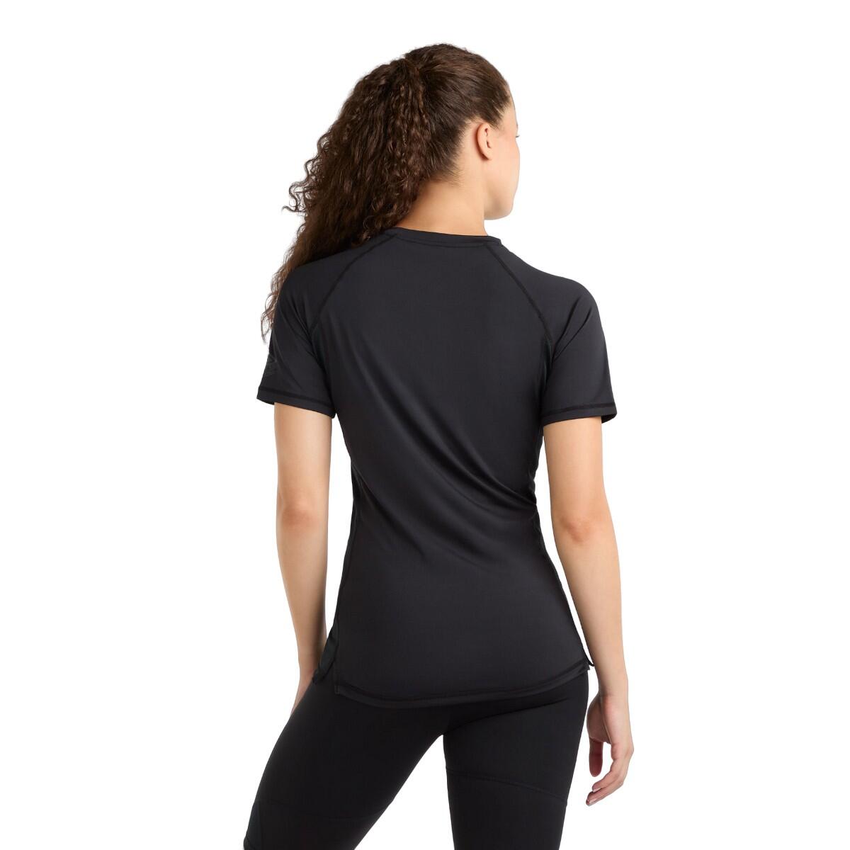 Womens/Ladies Pro Training Polyester TShirt (Black) 2/4