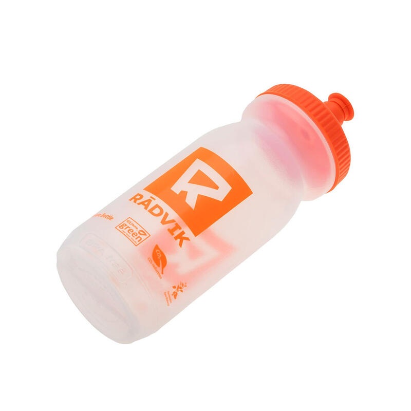 Bioflask 600ml waterfles (Transparant/Tangerine Tango)