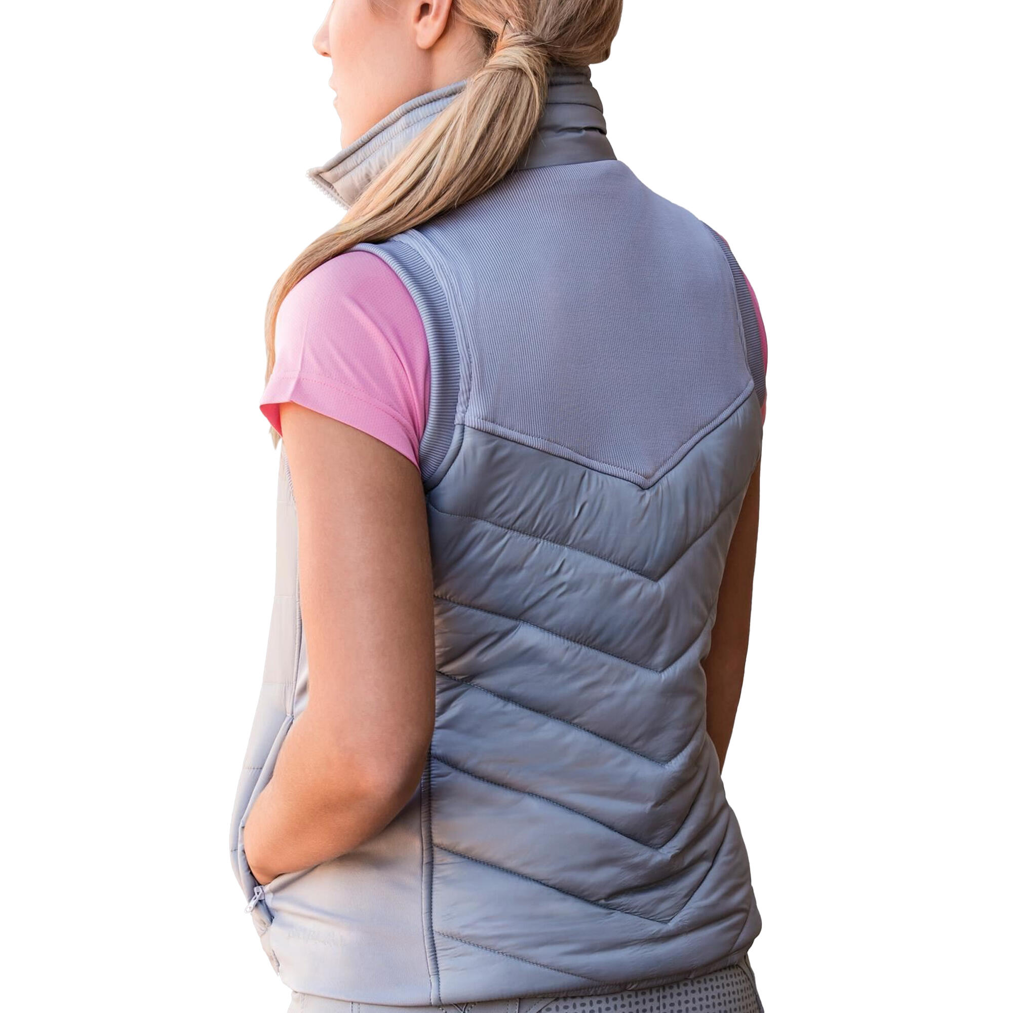 Women's VELA sleeveless jacket (Grey)