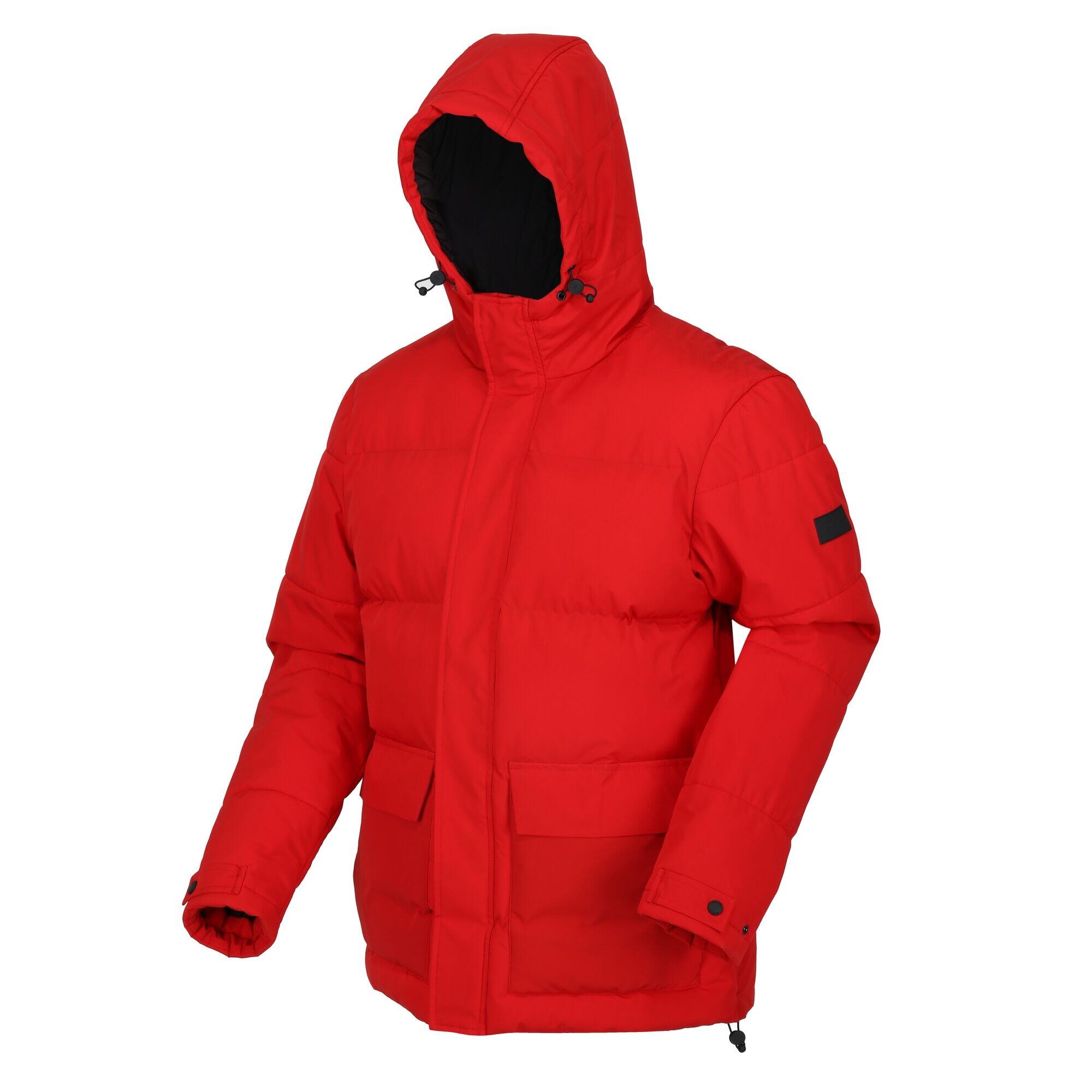 Men's FALKNER quilted jacket (Danger red)