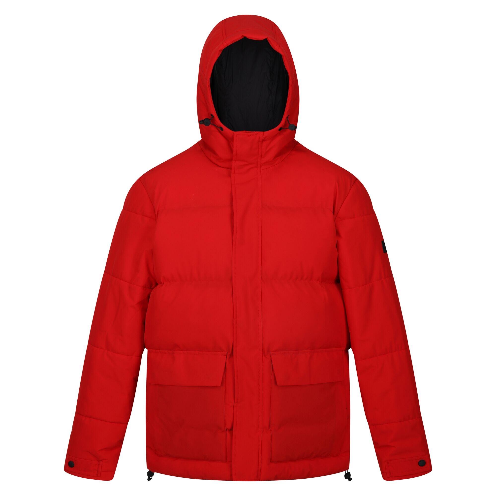 Men's FALKNER quilted jacket (Danger red)