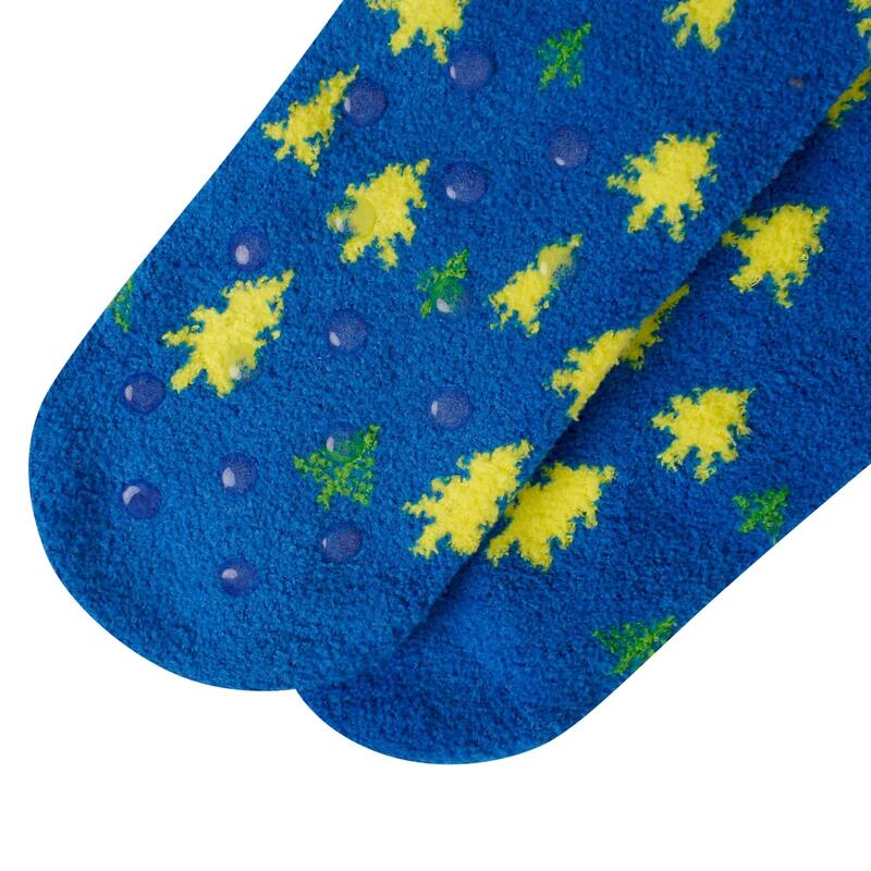 Calcetines Merrily de Peludito para Niños/Niñas Azul Eléctrico