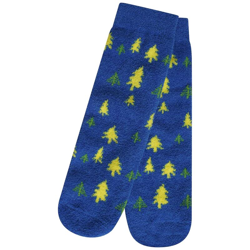 Calcetines Merrily de Peludito para Niños/Niñas Azul Eléctrico