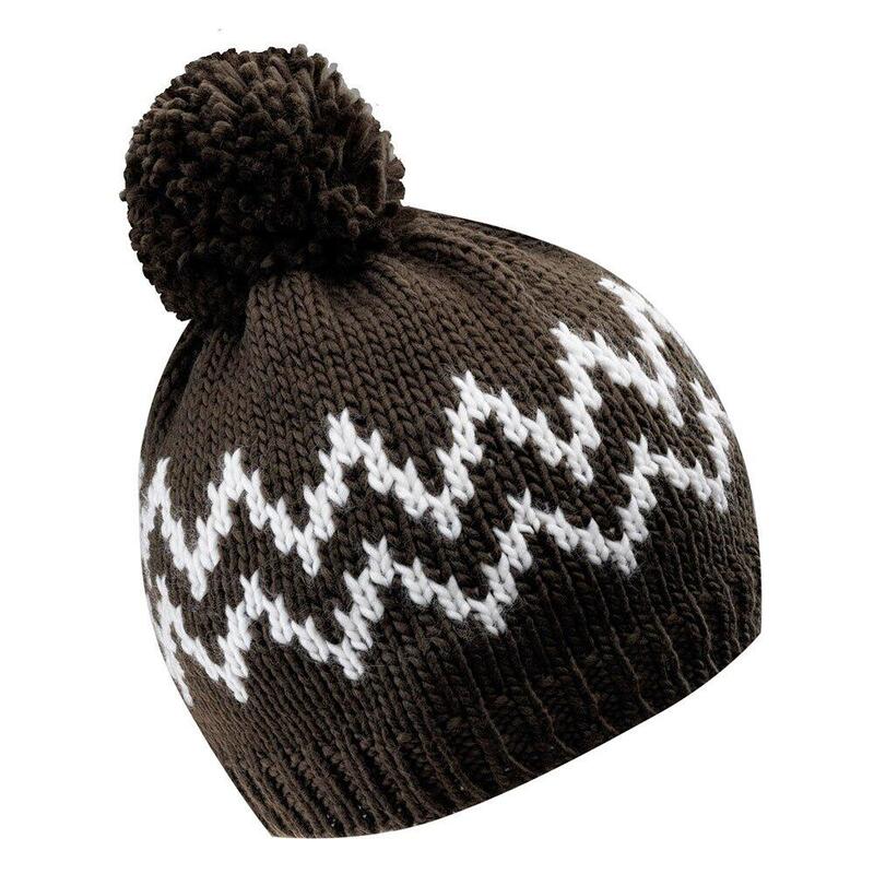 Gorro Hasso Unisexo Adulto Azeitonas pretas/brancas