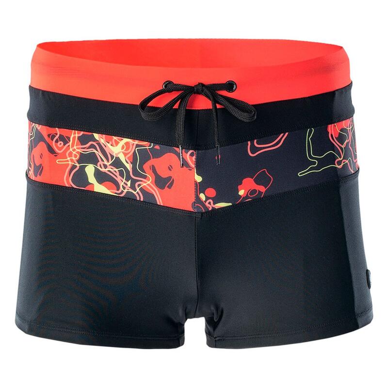 Heren Tahu Fire Zwemshort (Zwart/Vuurrood)