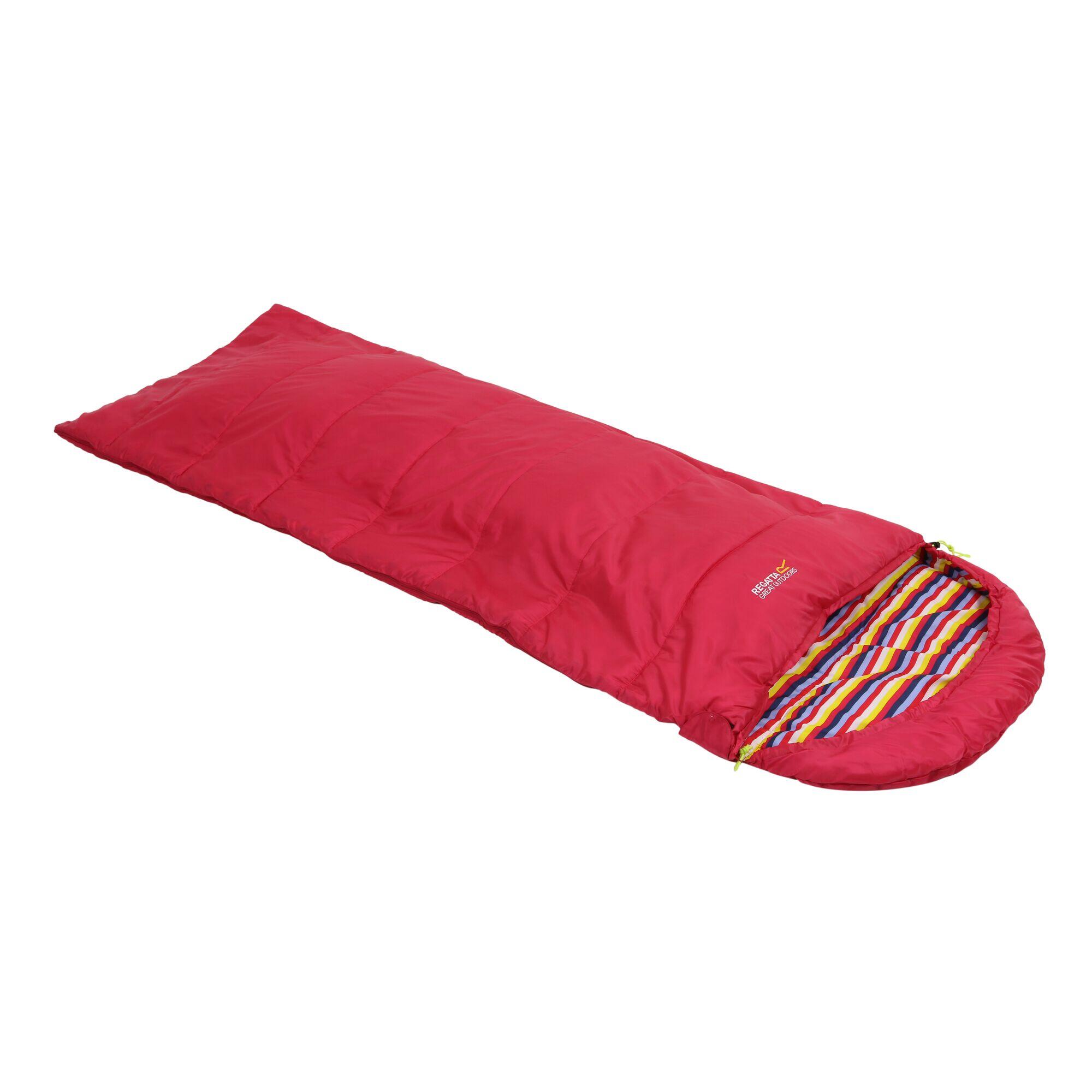 REGATTA Hana 200 Polyester Mummy Sleeping Bag (Duchess Pink Stripe)