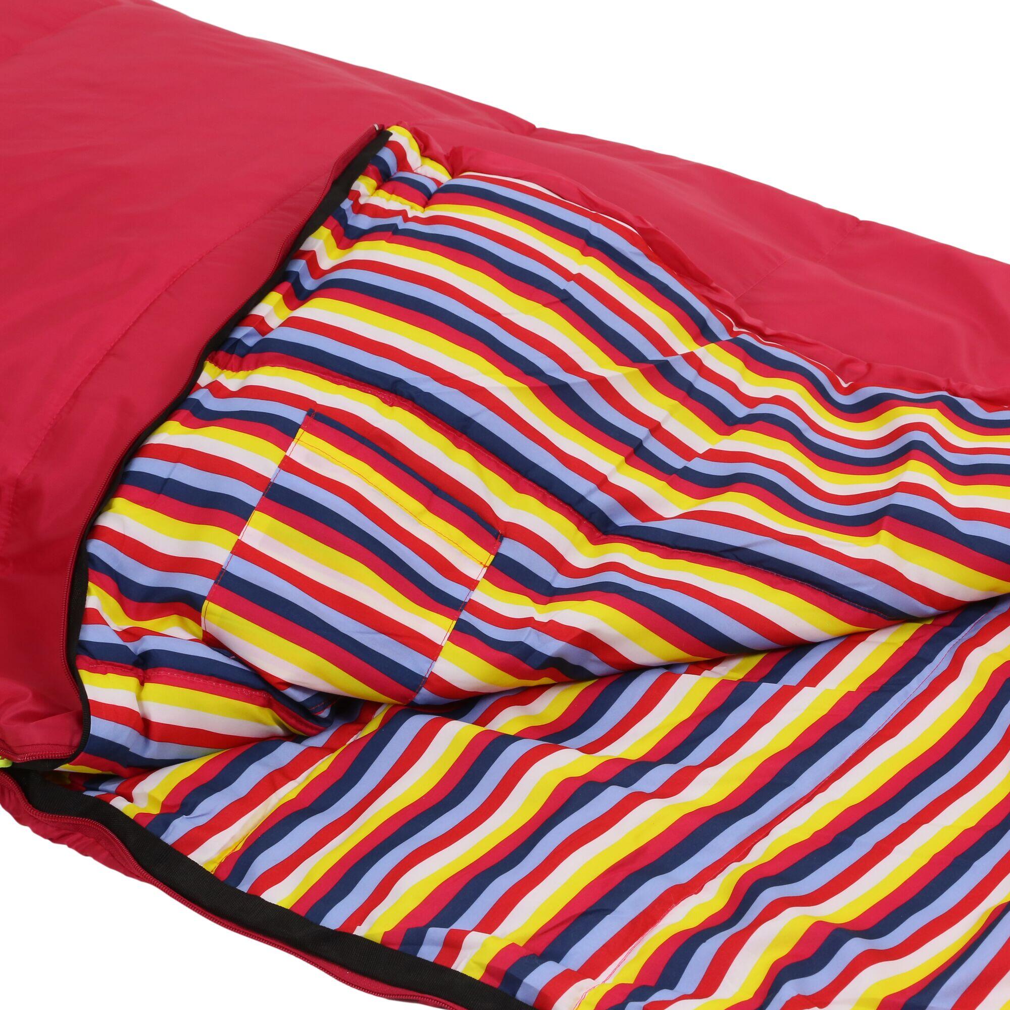 Hana 200 Polyester Mummy Sleeping Bag (Duchess Pink Stripe) 2/4