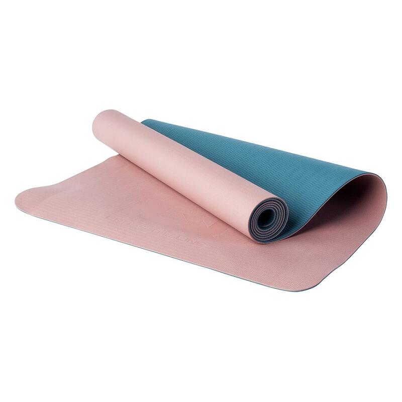 Powerpump Logo Yoga Mat (Licht Mauve/Kobijnblauw)