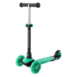 Kinderen/Kinderen Muffin LED Wielen Freestyle Scooter (Iers Groen/Zwart)