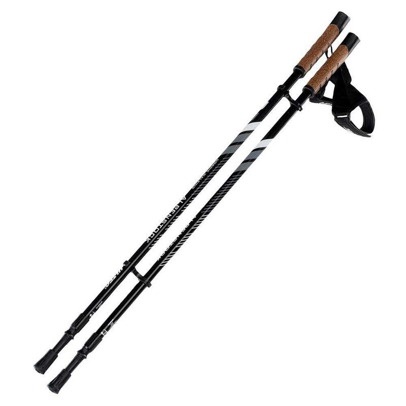 Bastones de Senderismo Alpenstock II Negro, Gris