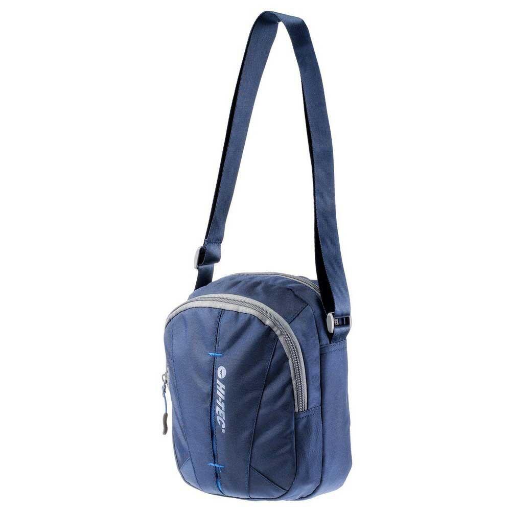 Mochila Cruzada Diseño Logotipo Saquet para Adultos Unisex Azul Claro, Azul 3/4