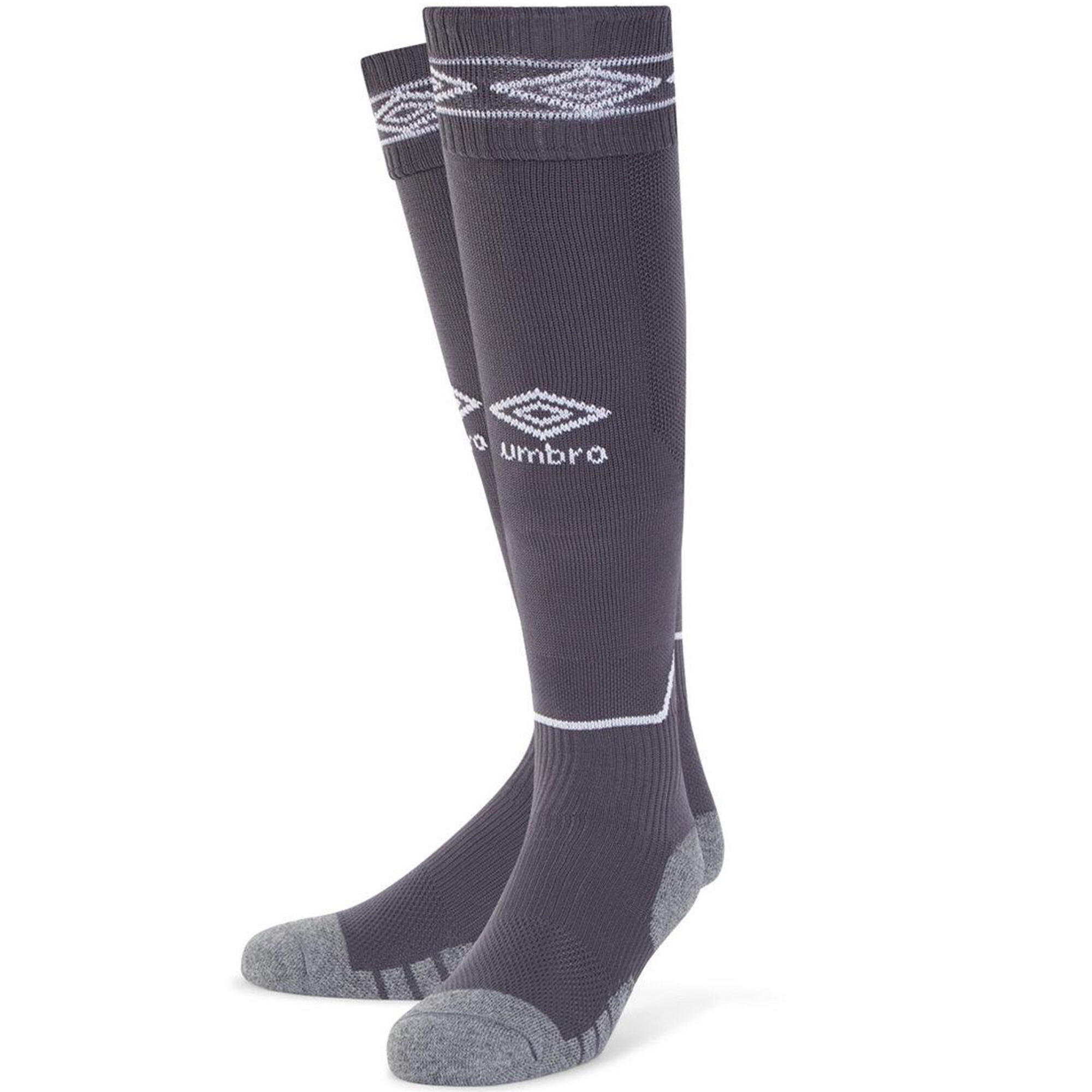 "Diamond" Fußballsocken Herren Kohlen-Schwarz/Weiß 2/4
