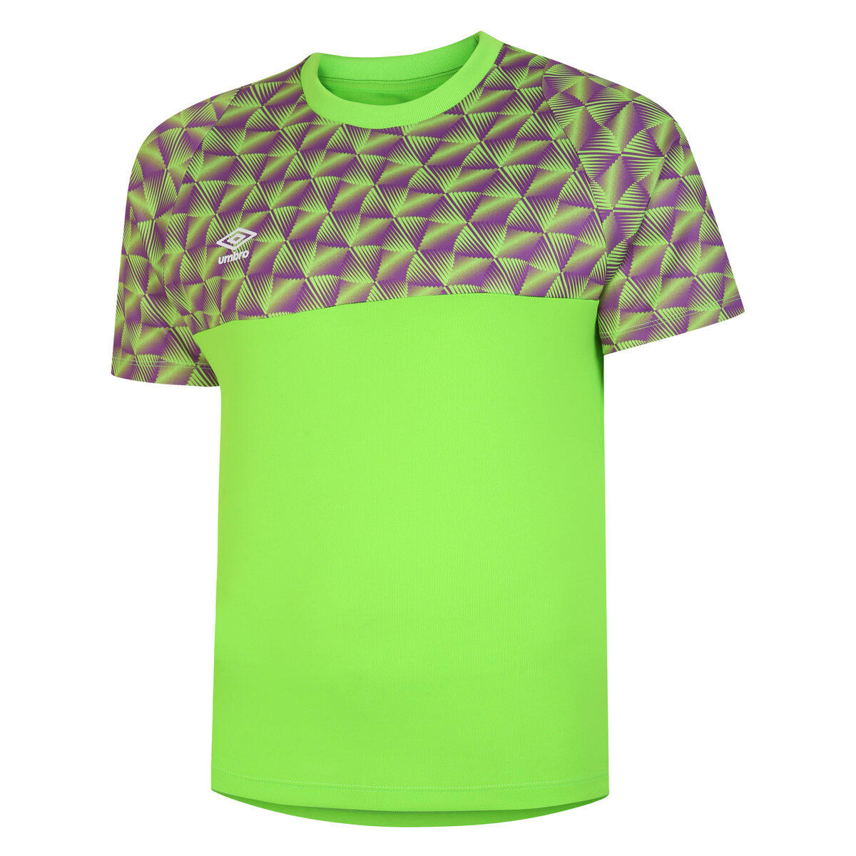 FLUX Kids' Short-Sleeved Goalkeeper Jersey (Bright Light Green / Pink