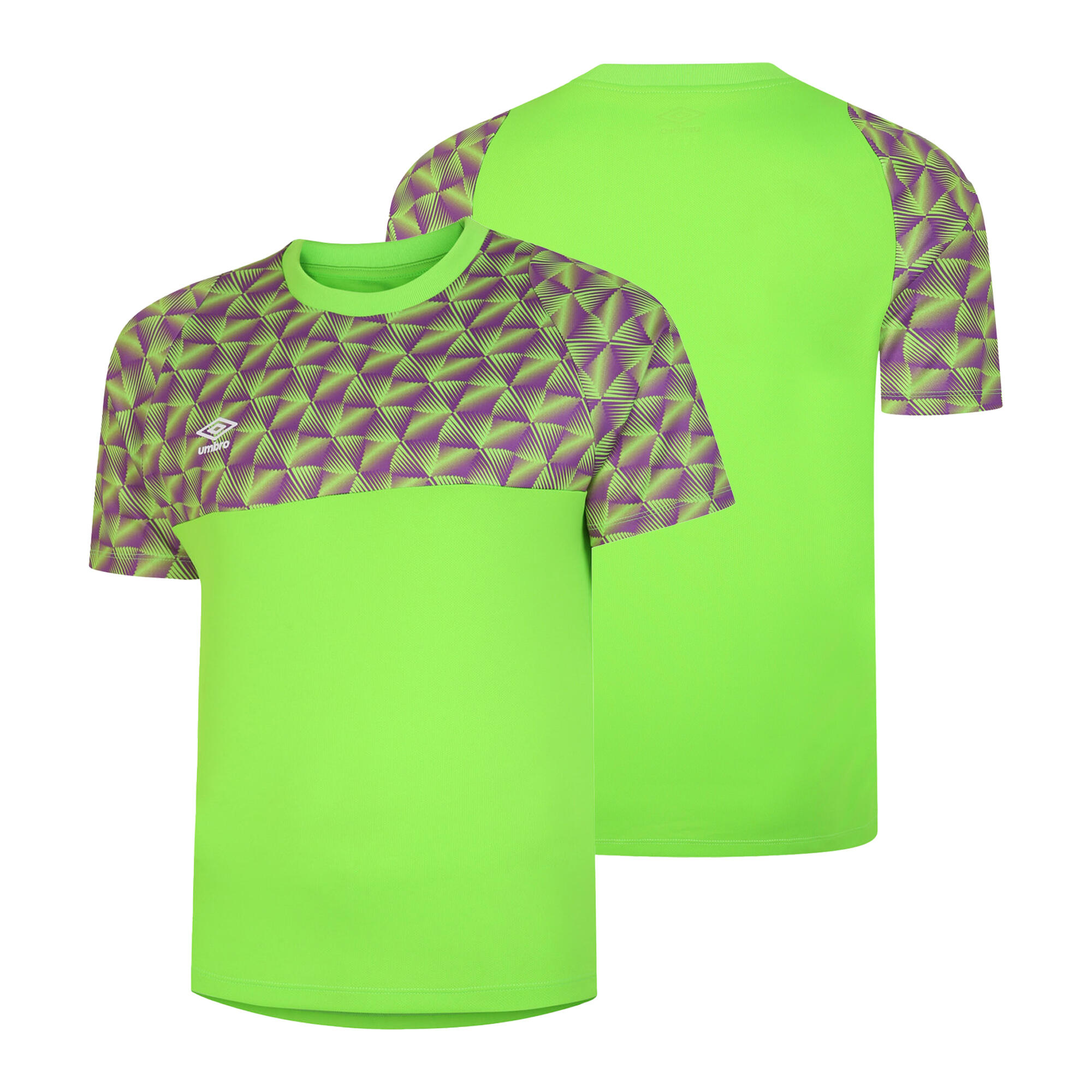 Childrens/Kids Flux Goalkeeper Jersey (Green Gecko/Purple Cactus) 3/3