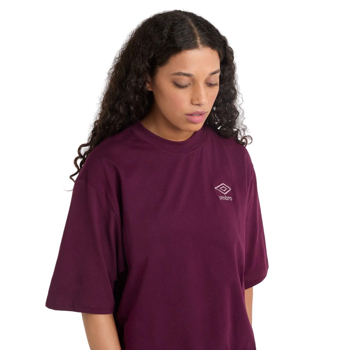 Womens/Ladies Core Oversized TShirt (Potent Purple/Mauve Shadow) 4/4