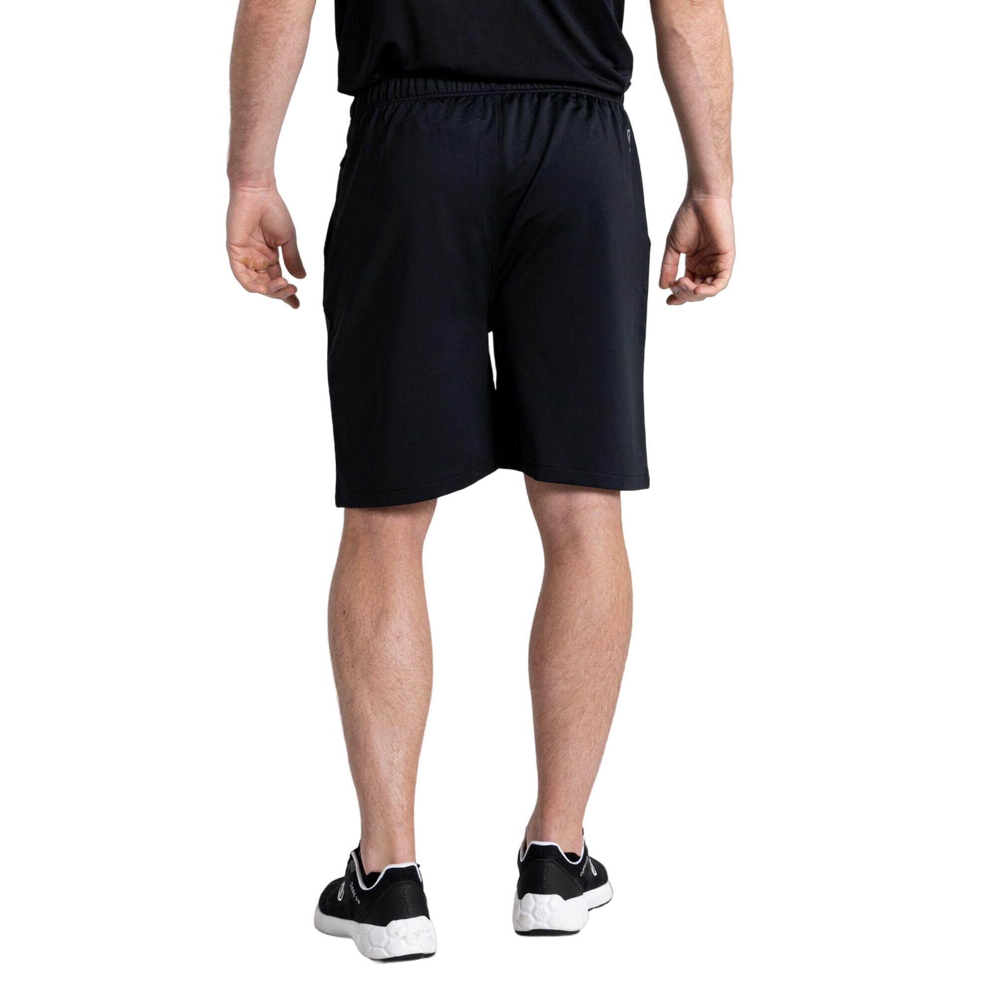 Mens Sprinted Drawstring Shorts (Black) 3/5