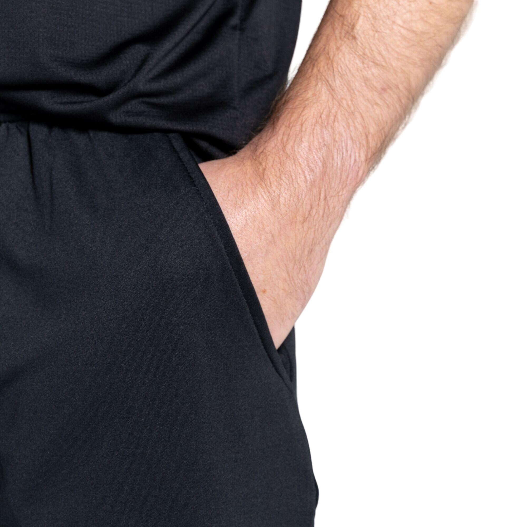 Mens Sprinted Drawstring Shorts (Black) 4/5